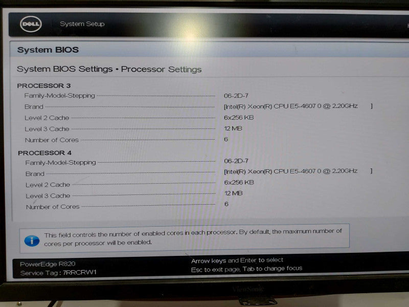 Dell Poweredge R820 4x Xeon E5-4607 @ 2.20ghz / 512gb ram / H710 Raid Ctrl #