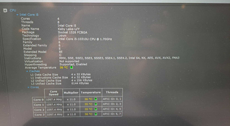 Dell Latitude 7410 14\\" FHD Touch i5-10310U @ 1.70GHz 16GB Ram 256GB SSD