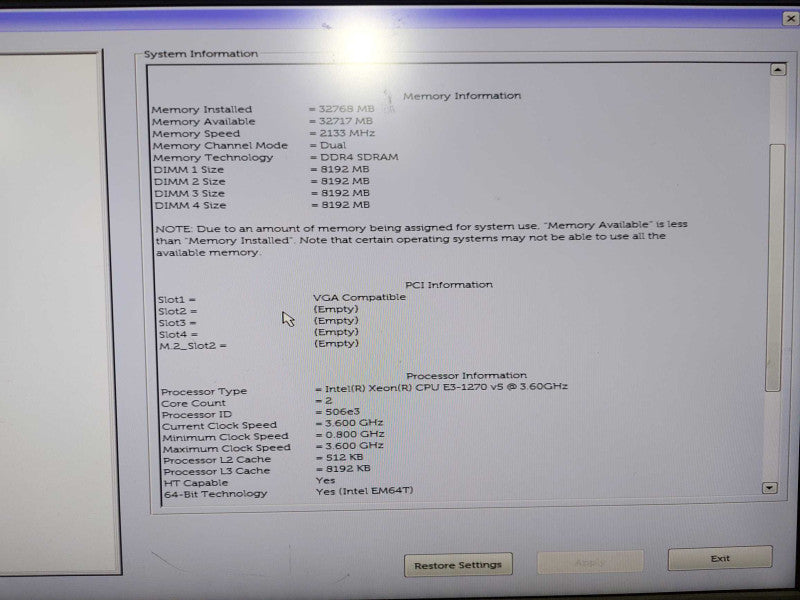 Dell Precision T3620 Xeon E3-1270 V5 @ 3.60ghz / 32gb ram / quadro K620  #