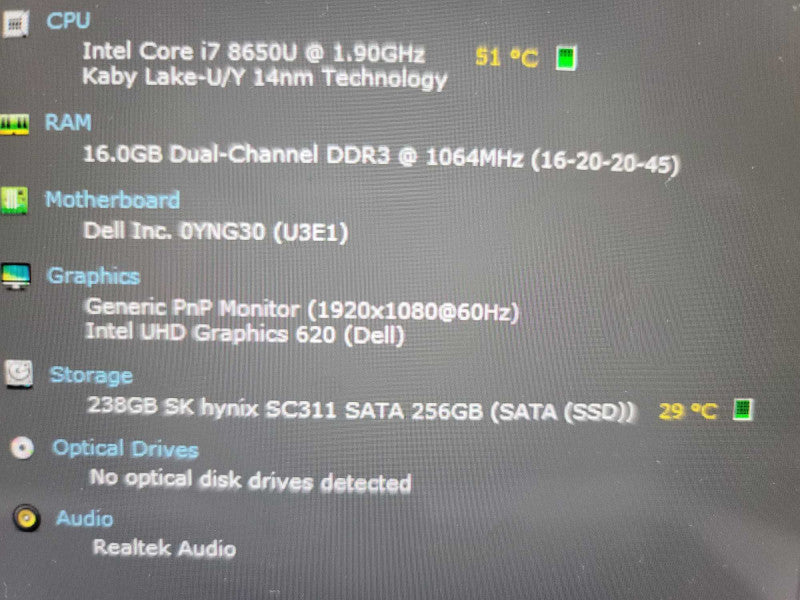 Dell Latitude 7390 2-in-1 i7-8650U @ 1.90GHz, 16GB DDR4, 256GB m.2 **READ Î²
