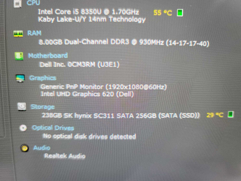 Dell Latitude 7390 2-in-1 i7-8350U @ 1.90GHz, 8GB DDR4, 256GB m.2 **READ Î²