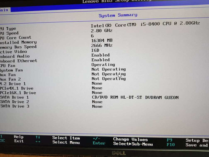 Lenovo Thinkcentre M720s SFF Desktop i5-8400 CPU @ 2.80GHz 16GB DDR4 Ram