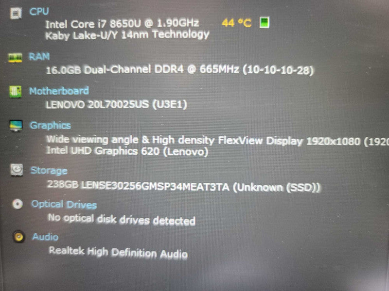 Lenovo ThinkPad T480s i7-8650U@ 1.90GHz, 16GB DDR4, 256GB M.2 Î²