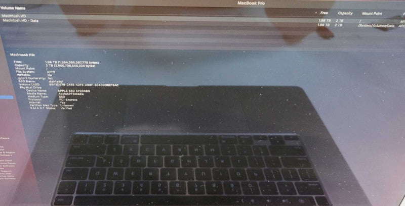 Apple MacBook Pro 16\\" 2019 TouchBar i9-9880H 32GB RAM Radeon Pro 5500M 2TB =