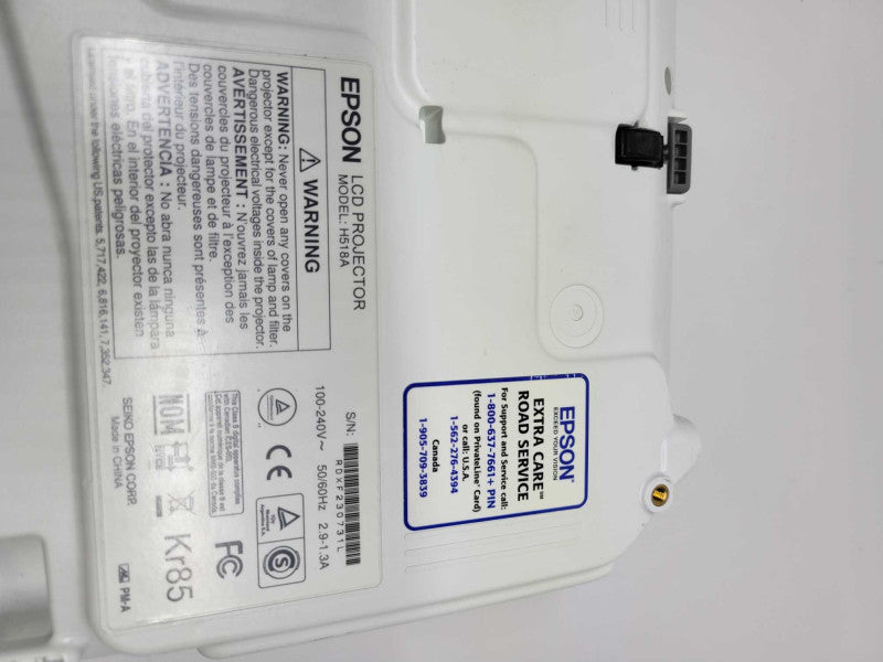 Epson PowerLite X15 LCD Projector Model H518A 3LCD *New Lamp*(READ)