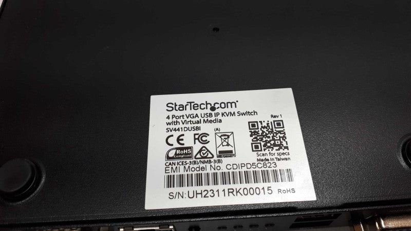 StarTech.com 4 Port USB VGA IP KVM Switch with Virtual Media SV441DUSBI Q&