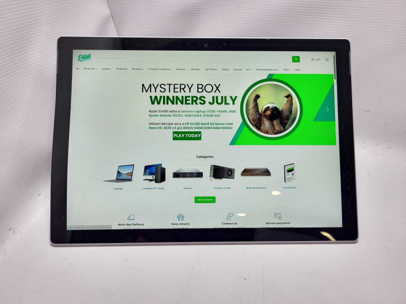 Surface Pro 5th Gen(1807) i5-7300U @ 2.6GHz 8GB RAM 256GB SSD READ  $