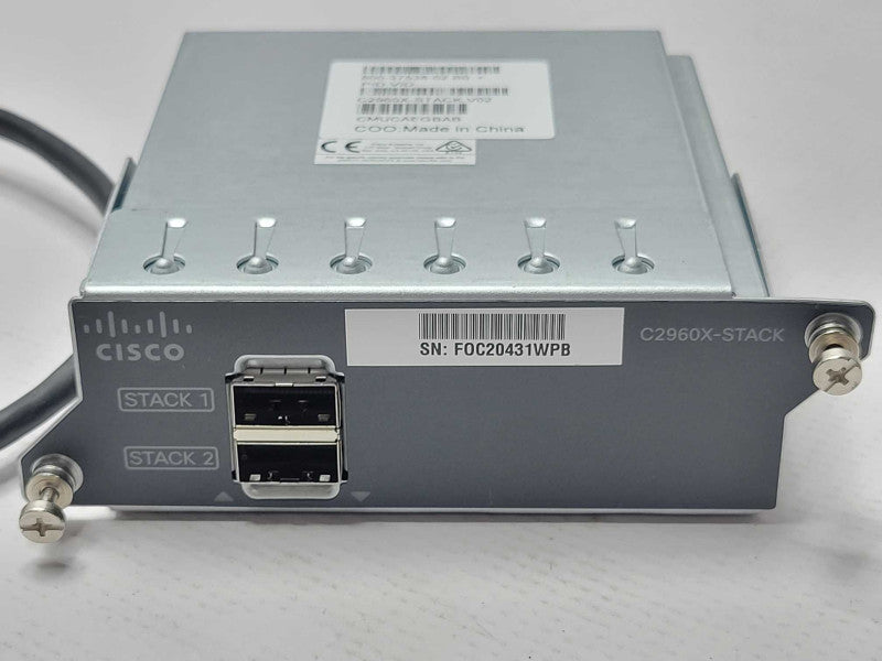 Cisco C2960X-STACK V02 800-37538-02 B0 Stack Module w/ Cable _