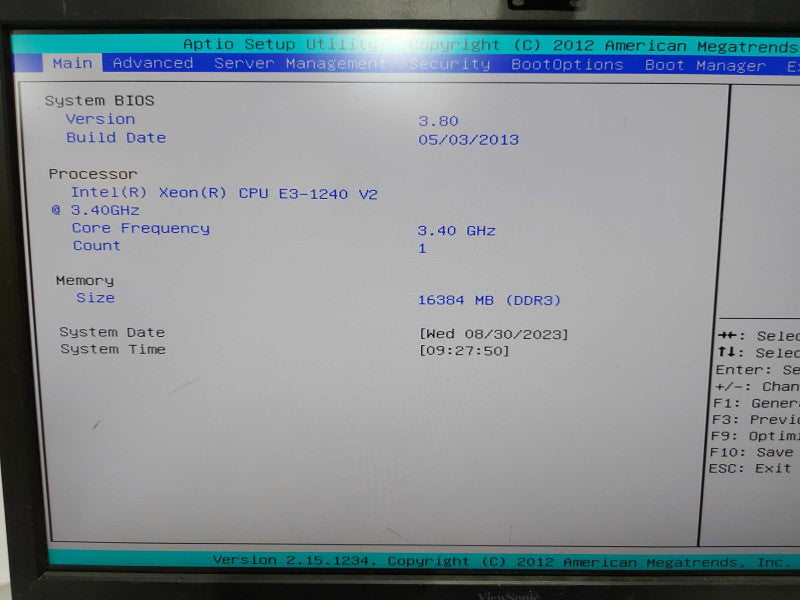 lenovo TS430 Xeon E3-1240 V2 @ 3.40ghz / 16gb ram / READ #