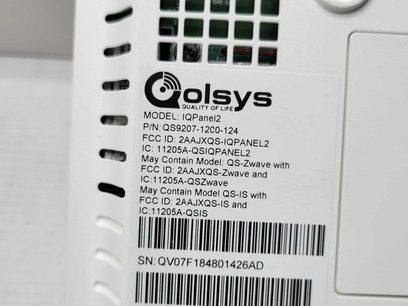 Qolsys IQPanel2 QS9207-12C0-124 Security Panel Screen, READ Q_