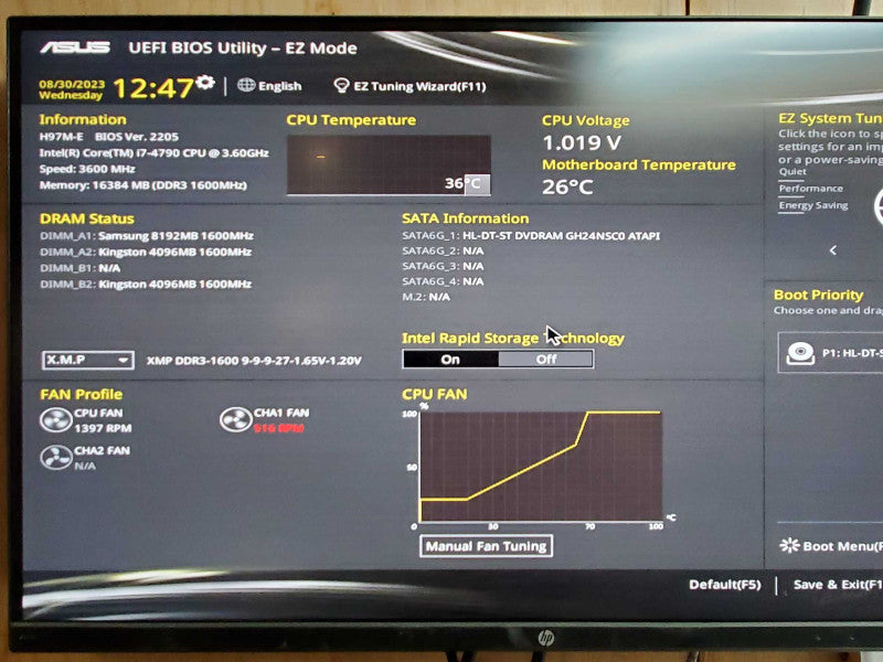 Custom PC -Intel i7-4790 @ 3.60 GHZ 16GB DDR3 475W PSU