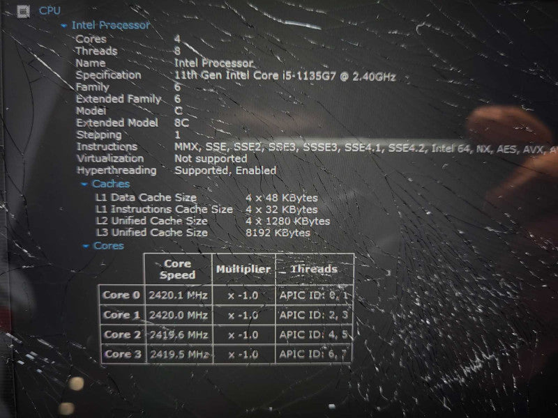 Surface Pro 7+ (1961) i5-1135G7 @ 2.4GHz 16GB RAM 256GB SSD READ $