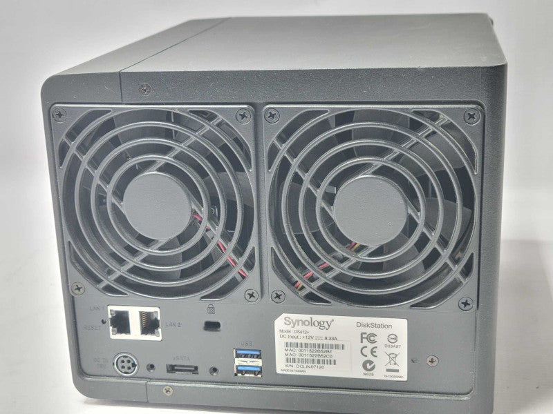 Synology DS412+ Disk Station 4-Bay Network Attached Storage, 1x 3TB HDD _