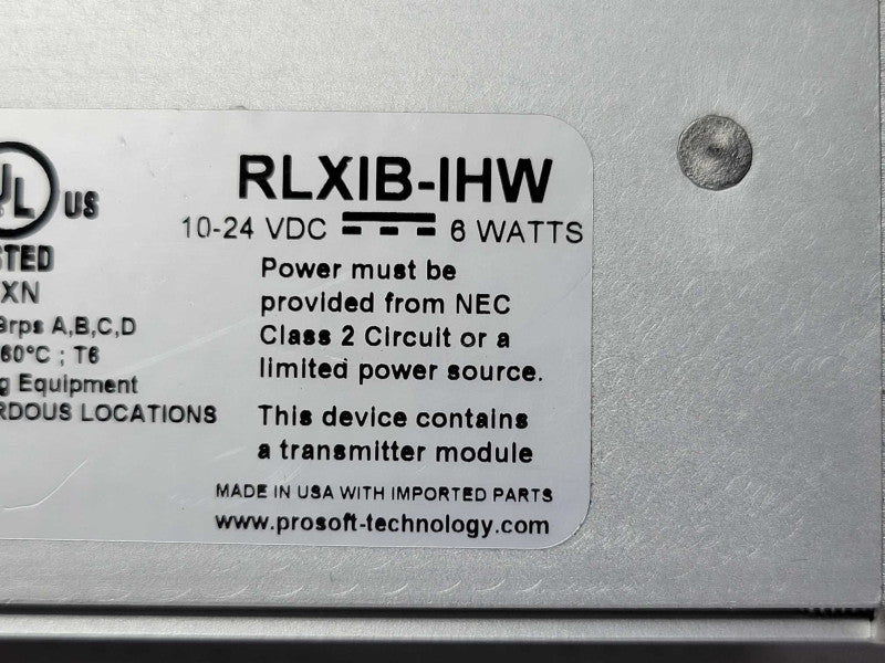 Prosoft Technology RADIOLINX Industrial Hotspot  RLXIB-IHW, READ _