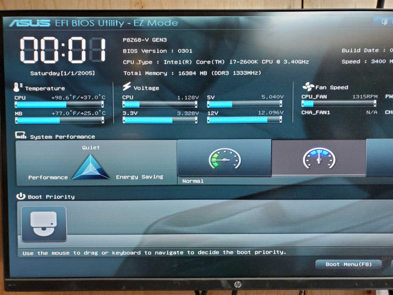 Custom PC - Intel i7-2600k @ 3.40 GHZ 16GB DDR3 GTX 580 750W PSU