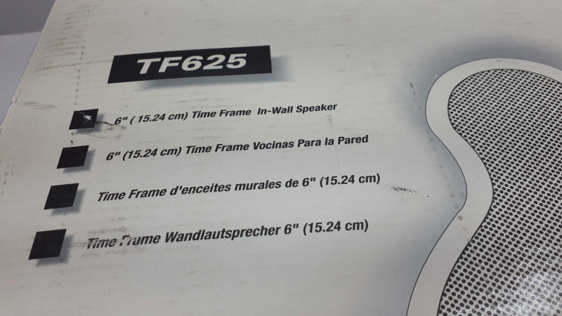 DCM TF625 6.5 inch 2-Way 100W RMS 8 Ohm In-Wall Speaker &
