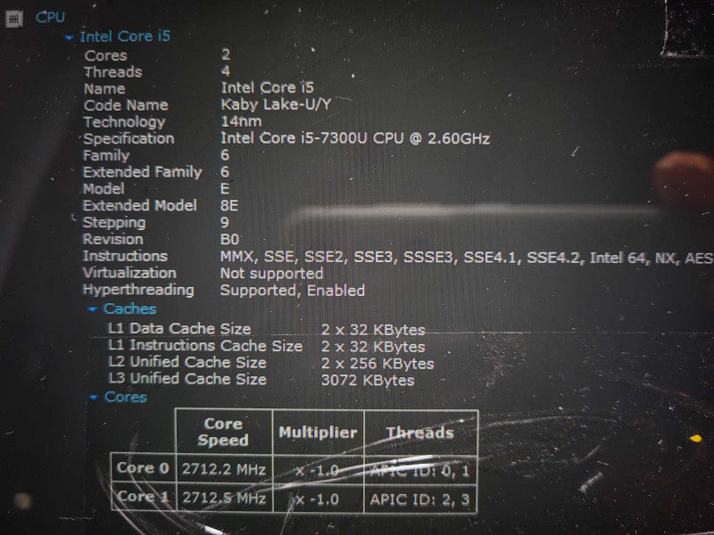 Surface Pro 5th Gen(1807) i5-7300U @ 2.6GHz 8GB RAM 256GB SSD READ $