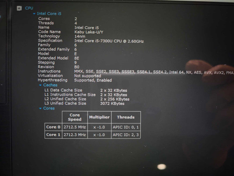 Surface Pro 5th Gen(1807) i5-7300U @ 2.6GHz 8GB RAM 256GB SSD READ $