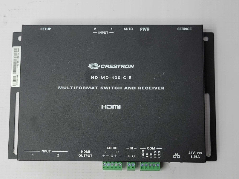 CRESTRON HD-MD-400-C-E Multiformat Switch 6507781 only, READ _