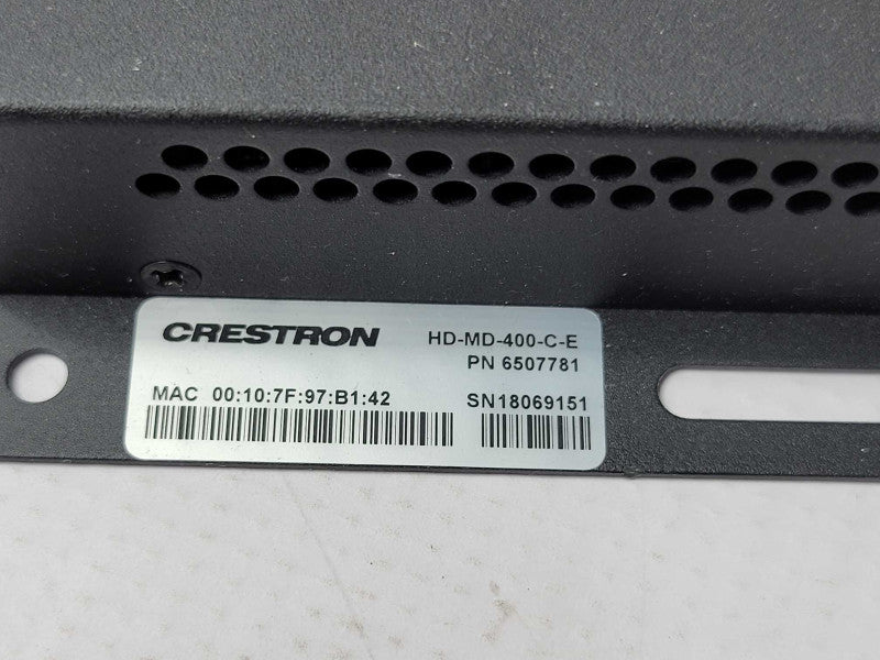CRESTRON HD-MD-400-C-E Multiformat Switch 6507781 only, READ _