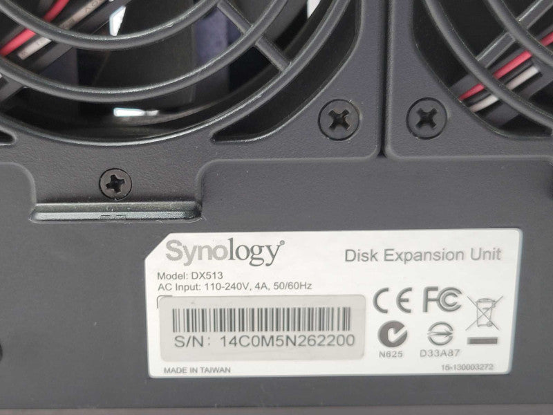 Synology DX513 5-bay Expansion Unit with 1x 3TB HDD and 3x HDD Caddies _
