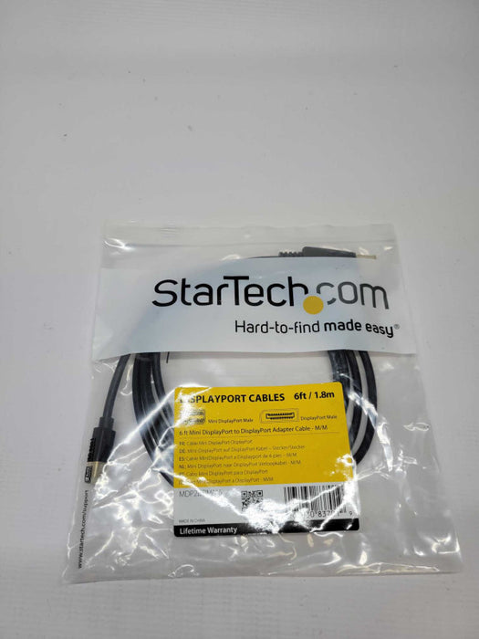 StaTech DisplayPort Cable 6\\' Mini Male to DP Male (mdp2dpmm6) Q
