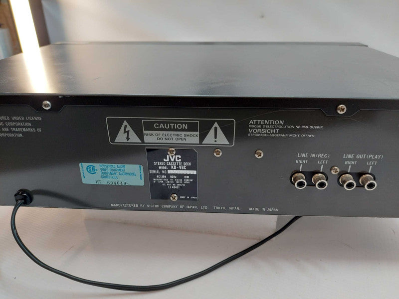 JVC KD-V6C Video Cassette Player Deck