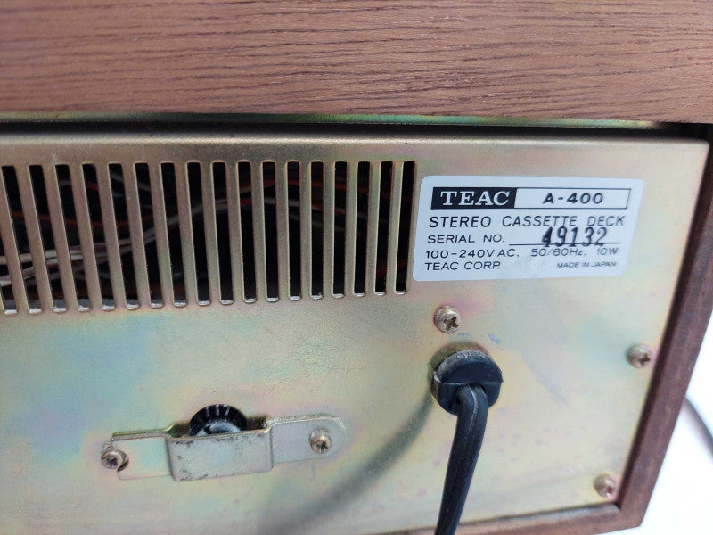 Teac A-400 Stereo Cassette Deck  Year 1976