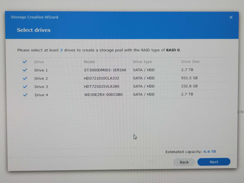 Synology Disk Station 4-Bay NAS DS415+ with 4x Hard Drives, READ _