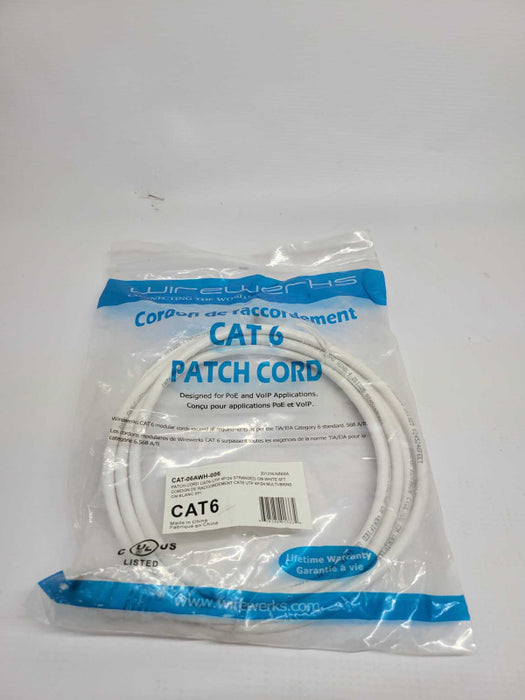 Cat 6 patch Cable 4p/24 stranded 6\\' Q