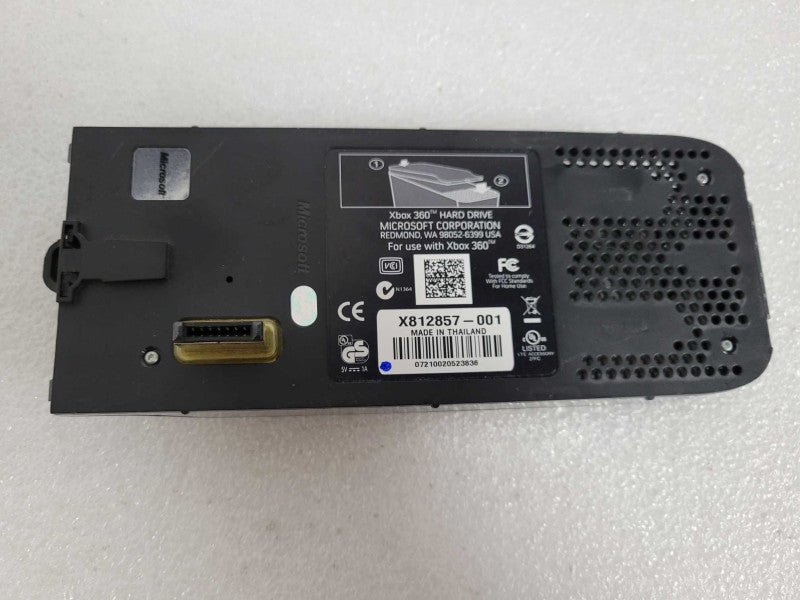 Microsoft Xbox 360 Official 120GB HDD Hard Drive - X812647-001 Black Memory  !