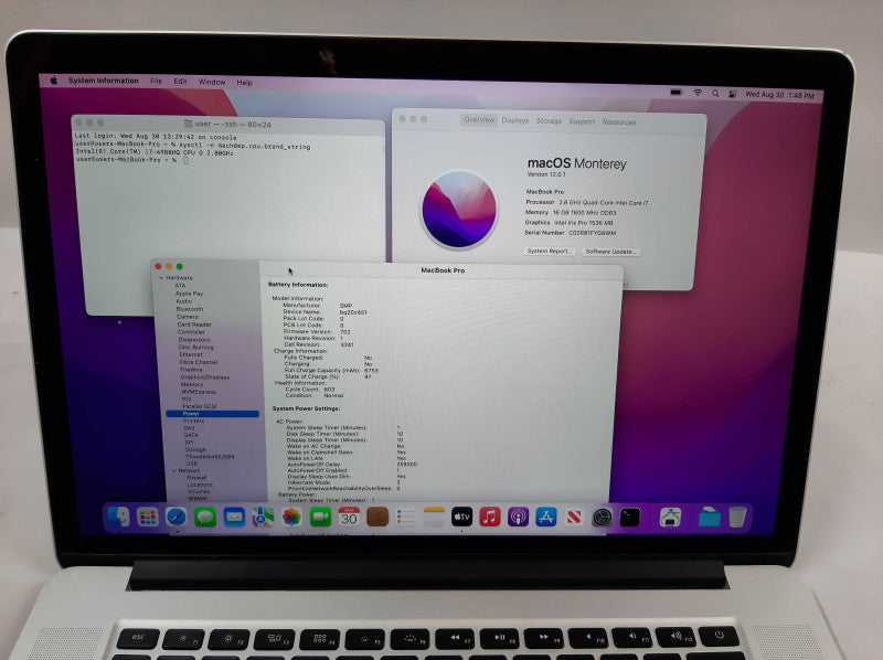 Apple Macbook Pro 2015 15\\" Core I7-4980HQ @ 2.8GHz 16GB DDR3 1TB SSD