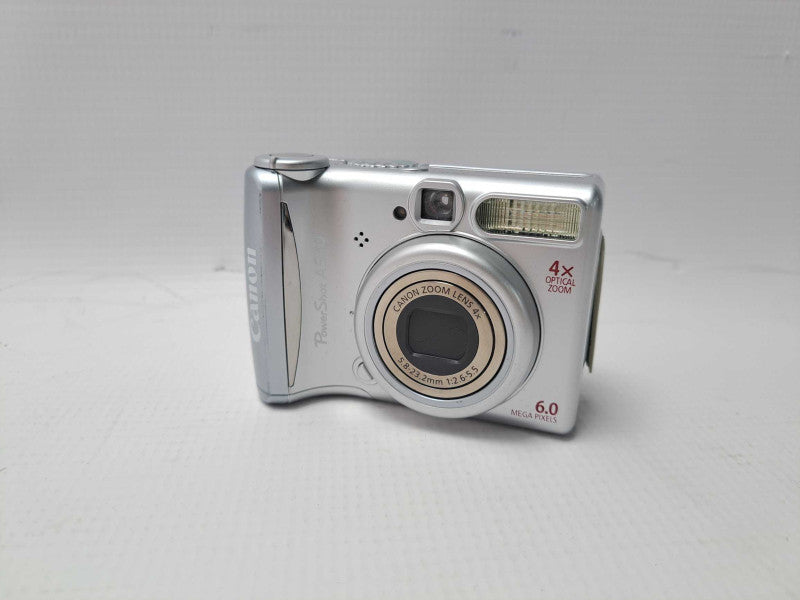 Canon PowerShot A540 PC1183 6.0MP Digital Point & Shoot Silver Camera