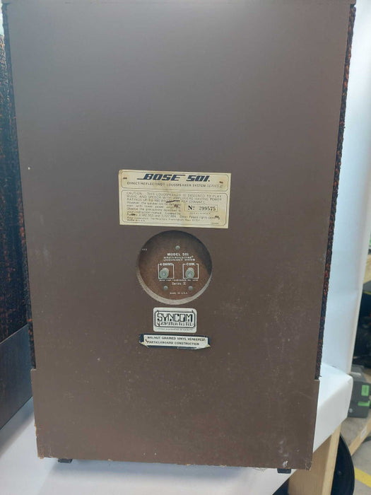 Vintage Pair of BOSE 501-II  Series 2  Speakers  Model: 501 4ohms