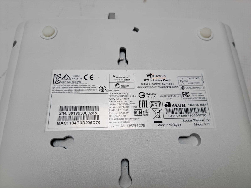 Ruckus R710 Dual band Wireless Access Point PoE
