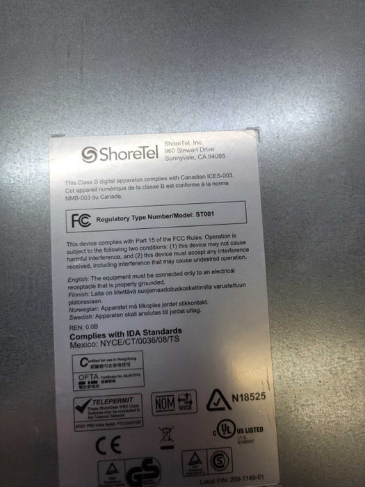 ShoreTel ShoreGear SG-50V Voice Switch (ST001)