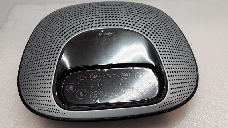 Logitech V-U0034 Silver Black Speaker Phone Video Conferencing Cam System &