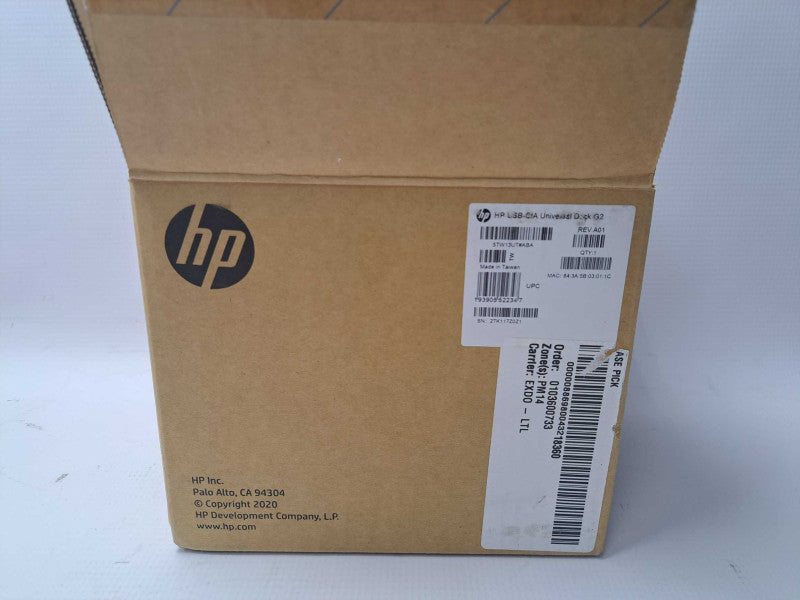 New HP USB-C/A Universal Dock G2 - 5TW13UT#ABA Open Box + 120W Adapter