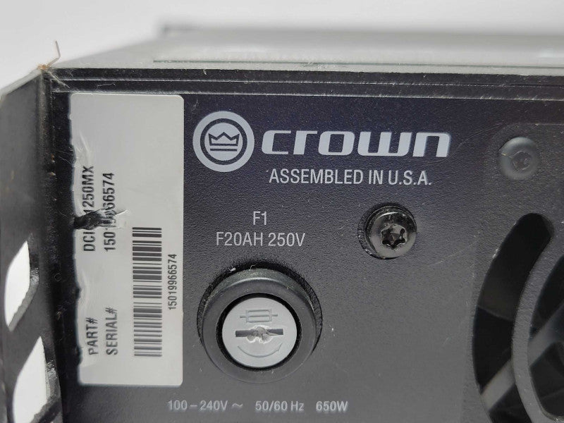 Crown 2|1250 Drivecore Install professional power amplifier _