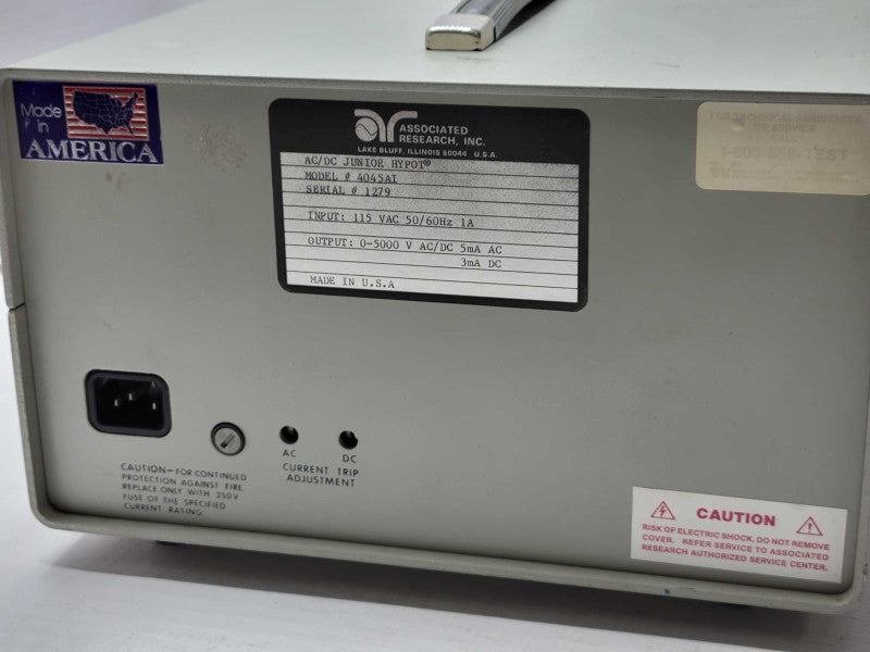 Associated Research Junior 4045AI AC/DC Junior HYPOT, READ _