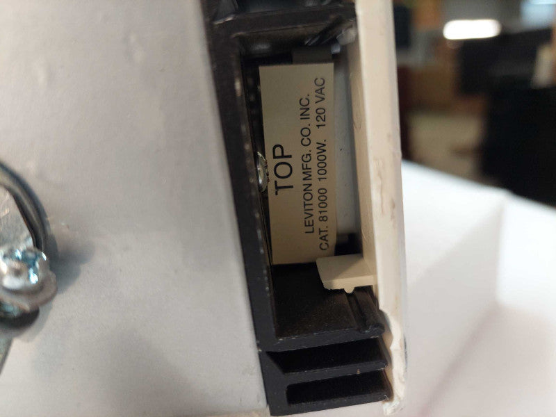 Heavy Duty Dimmer Switch Plug with ground  CAT.81000 1000W 120VAC
