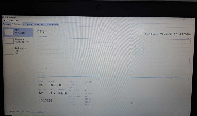 HP EliteBook 840 G3 i7-6600U @ 2.60GHz, 16GB RAM, 256GB SSD !