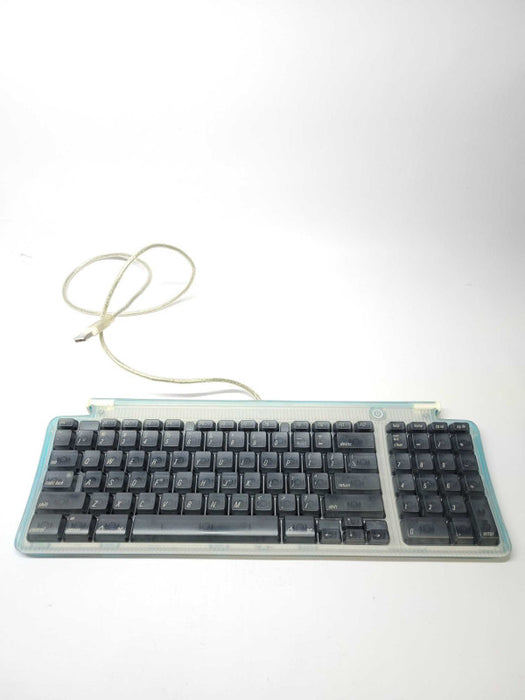 Vintage Apple iMac USB Keyboard Translucent Teal/Graphite M2452