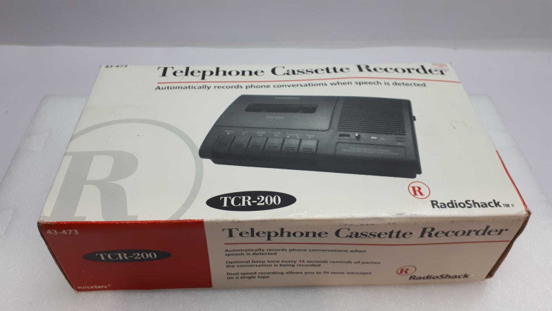 Radio Shack TCR-200 Telephone Cassette Recorder Voice Activation Box  &