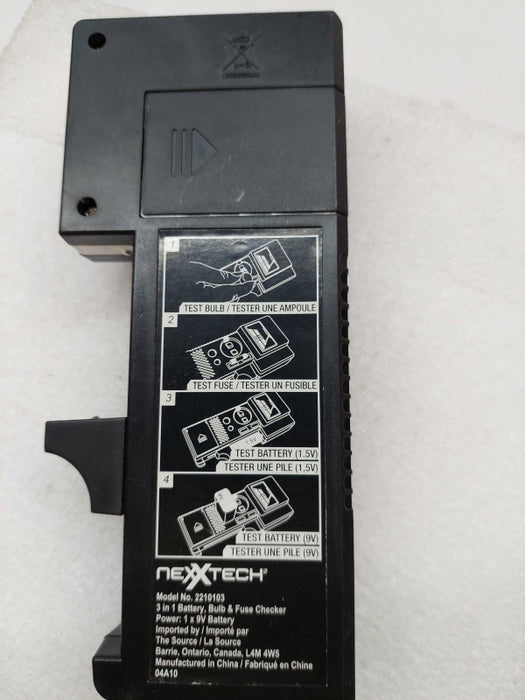 NexxTech Battery Bulb Fuse Tester Model: 2210103