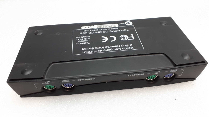Belkin Omniview 2 Port PS/2 Reverse KVM Switch F1D201 &