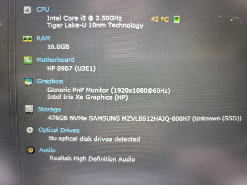 HP 17\\" Notebook Laptop 17-cn1053cl, i5-1155G7, 16GB DDR4, 512GB NVMe Î²