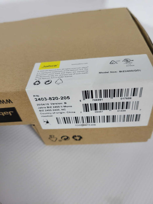 Jabra BIZ2400 II MS Mono Over the Ear Headset !