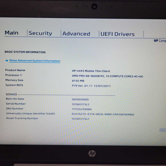 HP EliteBook 745 G4 14\\" AMD PRO A8-9600B R5 2.40GHz 8GB 128GB !