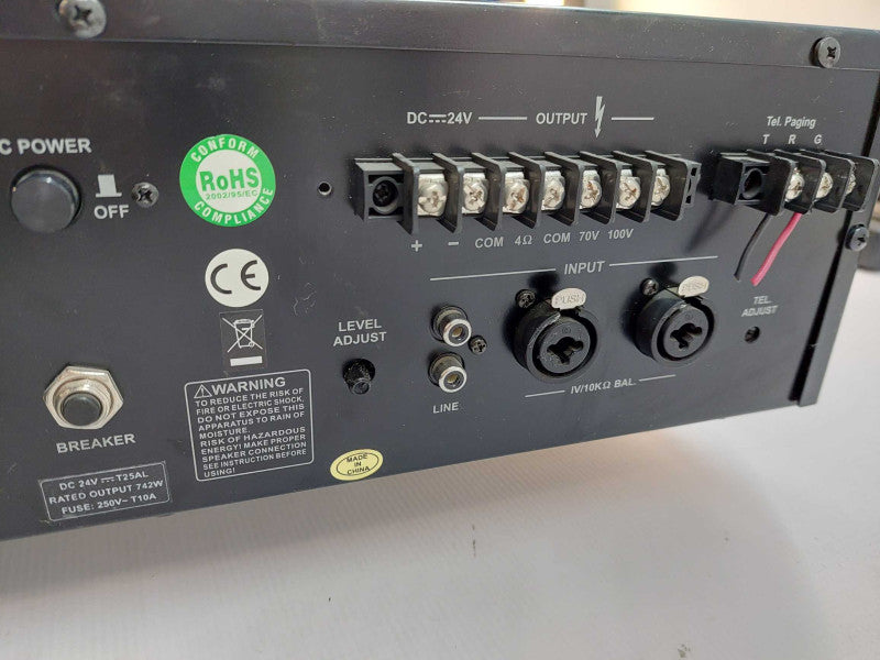 Tortech High Power Amplifier Model: PAS-1360 Rack Mountable